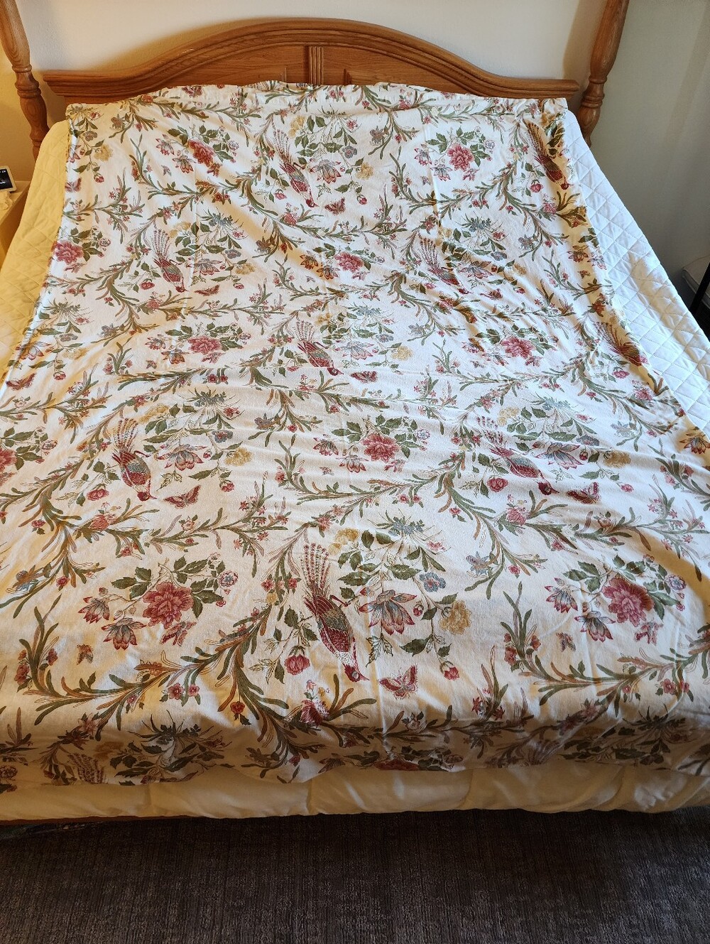 Pottery Barn Jerri Floral Collection Twin Duvet Covers Birds Floral Botanical